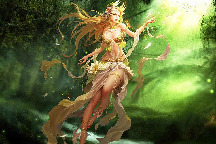 天使之战女神原画赏析_40407网页游戏
