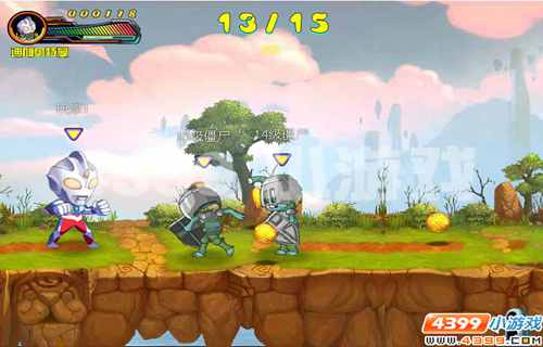 4399《超奥特曼大战僵尸2》怪兽不死心_游戏